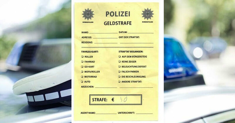 BPOLI-WEIL: Falscher Strafzettel der Bundespolizei in Lörrach