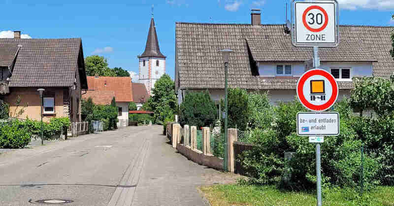 Willstätt, Sand, Ortsteil, Gemeinde, Dorf, 30er-Zone, Tempo 30, Tempolimit, © Holger Hemler - Gemeinde Willstätt (Archivbild)