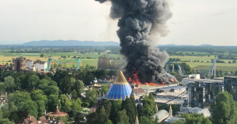 Gro Brand Im Europa Park In Rust Baden Fm